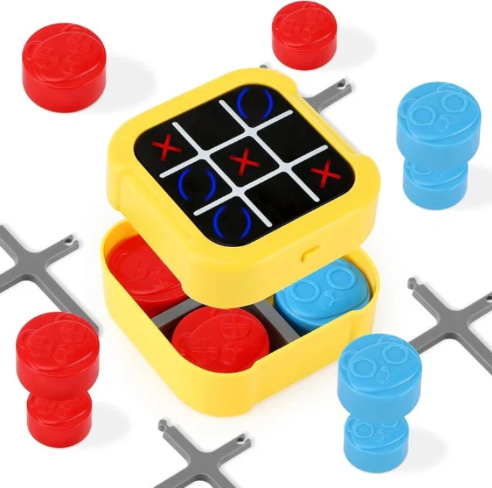 5-in-1 Electronic Touch Tic Tac Toe Puzzle Game – Fun for All Ages
