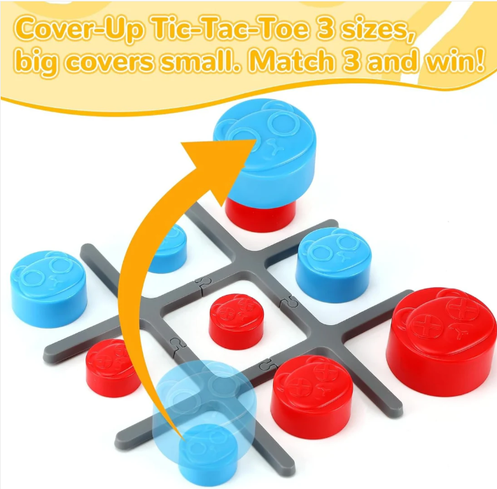 5-in-1 Electronic Touch Tic Tac Toe Puzzle Game – Fun for All Ages