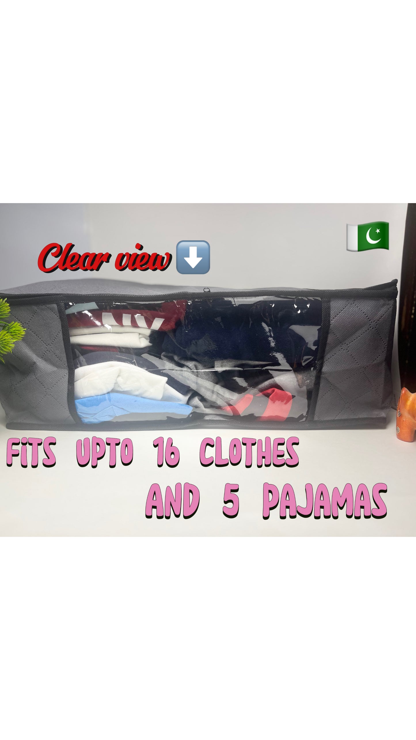 Clothes Storage Box 35L- pack of TWO